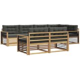vidaXL Zunanja garnitura za sedenje 7 pcs Bela in antracit Poliester, (5000282199) | Shoptok.si