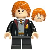 Lego Harry Potter hp283 Ron Weasley - Gryffindor Robe, Sweater, Shirt and Tie, Black Short Legs cene