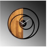 WALLXPERT Circle Zidni sat, 56x3x56 cm, Braon-crni | Eponuda.ba