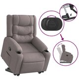  Naslonjač na podizanje od tkanine smeđesivi | shoptok.hr
