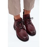 VINCEZA Insulated Leather Women's Boots Low Heel | shoptok.hr