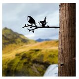 WALLXPERT decorative object figura bird on the branch 03 black | ePonuda.com