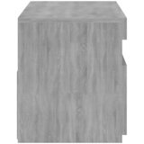 TV ormarić s LED svjetlima siva boja hrasta 75 x 35 x 40 cm | shoptok.hr