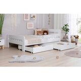 MID.YOU POSTELJA S PREDALOM 120 cm x 200 cm , bela | Shoptok.si