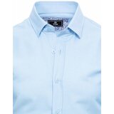 DStreet Men's Elegant Blue Shirt Cene