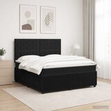  LED okvir za krevet s madracem Crna 140 x 200 cm Baršun | shoptok.hr