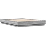  Okvir kreveta s LED svjetlima siva boja hrasta 160 x 200 cm | Eponuda.ba