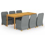  9-dijelni vrtni blagovaonski set svjetlosivi | shoptok.hr
