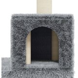  Penjalica za mačke sa stupovima za grebanje svjetlosiva 188 cm | shoptok.hr