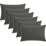  Presvlaka za jastuk 6 pcs HEERLEN Antracit 30 x 50 cm Poliester | shoptok.hr