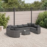  The Living Store Vrtna sedežna garnitura 10-delna z blazinami siv poli ratan - Vrtna Sedežna Garnitura, (21475353) | Shoptok.si