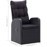  5-dijelni vrtni blagovaonski set crni | shoptok.hr