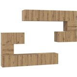  Set TV komoda Zidne 8 pcs Umjetnički hrast Konstruirano drvo | Eponuda.com