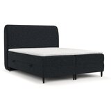 Maison de Rêve Črna boxspring postelja s prostorom za shranjevanje 160x200 cm Melba – Cene