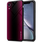 Cadorabo Ohišje, združljiv z Apple - Stripe Optics v Crimson Pink - Zaščitni pokrov iz silikona TPU in hrbta iz kaljenega stekla, (20574406) | Shoptok.si