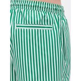Calvin Klein Swimwear Kratke kopalne hlače zelena / bela | Shoptok.si