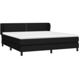  Krevet s oprugama i madracem crni 180x200 cm od tkanine | shoptok.hr