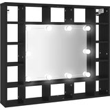  LED ormarić s ogledalom crni 91 x 15 x 76,5 cm | shoptok.hr