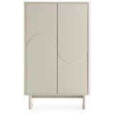 MOME Kremno bela omarica 80x130x40 cm Solei – | Shoptok.si
