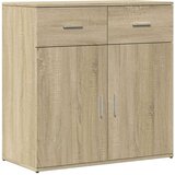 vidaXL Komoda 2 kom sonoma hrast 79x38x80 cm od konstruiranog drva | shoptok.hr