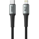 Superior usb data kabal SU-K101 pleteni 27W 3A type c na lightning 1m/ crna Cene