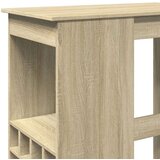 vidaXL Barski stol s držačima boja hrasta 90x47,5x103,5 cm drveni | shoptok.hr