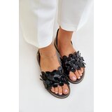 Zazoo Leather Sandals On Flat Heel | Shoptok.si