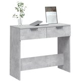  Konzolni stol boja betona 90 x 36 x 75 cm od konstruiranog drva | shoptok.hr