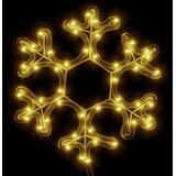  Figura božićne pahulje s 48 LED žarulja topla bijela 27 x 27 cm | Eponuda.com