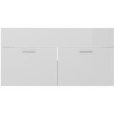 Ormarić za umivaonik visoki sjaj bijeli 90x38,5x46 cm drveni | shoptok.hr