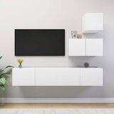  4-dijelni set TV ormarića bijeli od konstruiranog drva | shoptok.hr