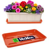 KADAX Stojalo za cvetlične lončke 40 cm, balkonsko korito, plastični pladenj, (5000345981) | Shoptok.si