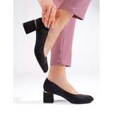 Shelvt Black suede pumps with heels Cijene