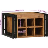vidaXL Stalak za vino 46x35x27.5 cm od masivnog bagremovog drveta | shoptok.hr
