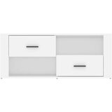 TV omarica bela 100x35x40 cm inženirski les, (20730172) | Shoptok.si