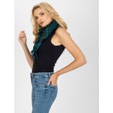 Fashion Hunters Sea and black checkered scarf | Shoptok.si