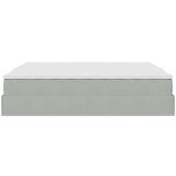  Otomanski krevet s madracem svijetlosivi 180x200 cm baršunasti | shoptok.hr