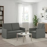 Set sofe 2 pcs Tamnosiva Tkanina - Tamnosiva 1-sjedalo + 2-sjedalo (120 cm) | shoptok.hr