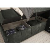 Modante POSTELJA Z VZMETNICO 180 cm x 200 cm , tekstil temno zelena | Shoptok.si