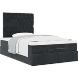  Otomanski posteljni okvir z vzmetnicami zelen 120x190cm žamet, (22054194) | Shoptok.si