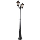 QAZQA Zunanja svetilka črna 220 cm 2-svetloba IP44 - Havana | Shoptok.si