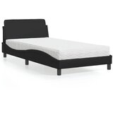  Krevet s madracem Dover crni 100 x 200 cm od umjetne kože | shoptok.hr