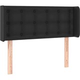  Uzglavlje crno 83x16x78/88 cm od umjetne kože | shoptok.hr