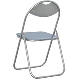 Sklopiva stolica 2 pcs Sivi 48 x 43,5 x 81 cm Lažna koža | Eponuda.ba