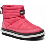Tommy Jeans Škornji Tjw Padded Flat Boot EN0EN02292 Pink Alert THW