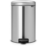 Brabantia Koš za smeti s pedalom 20 L s plastičnim vložkom - mat jeklo | Shoptok.si