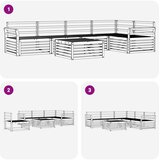 Set vanjskih sofa 6 kom. Prirodna | shoptok.hr