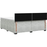  Boxspring krevet s madracem Svjetlosiva 200 x 200 cm Baršun | shoptok.hr