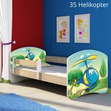  Otroška postelja ACMA z motivom, stranska sonoma 160x80 cm 35 Helikopter | Shoptok.si