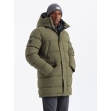 Ombre Outdoor long men's parka jacket - olive Cijene